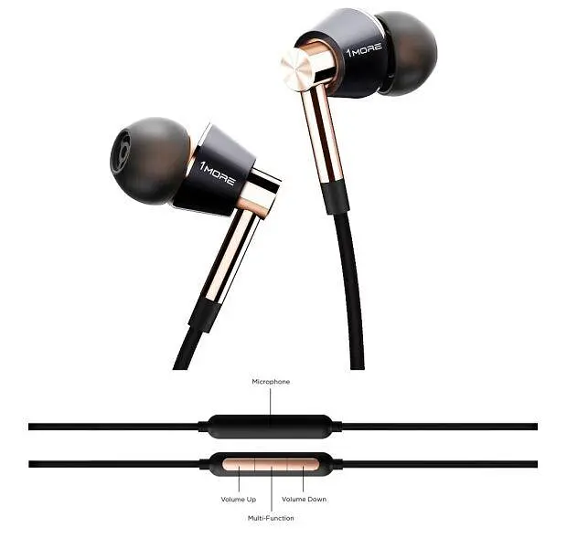 Наушники 1MORE Triple Driver In-Ear Headphones (Р26867) черные - фото 2