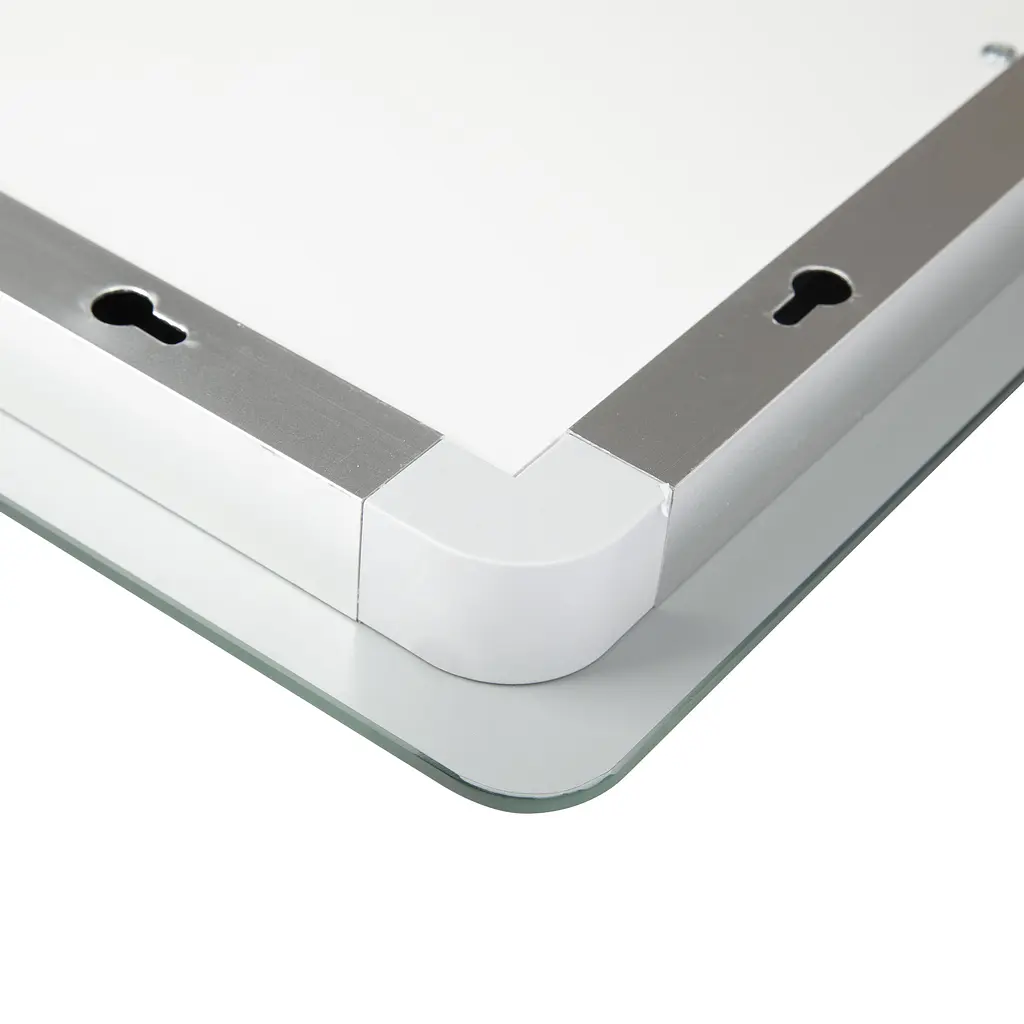 Дзеркало Qtap Mideya 1000x700 з LED-підсвічуванням Touch, з антизапотіванням, з годинником, диммером яскравості QT2078NCF10070W - фото 9