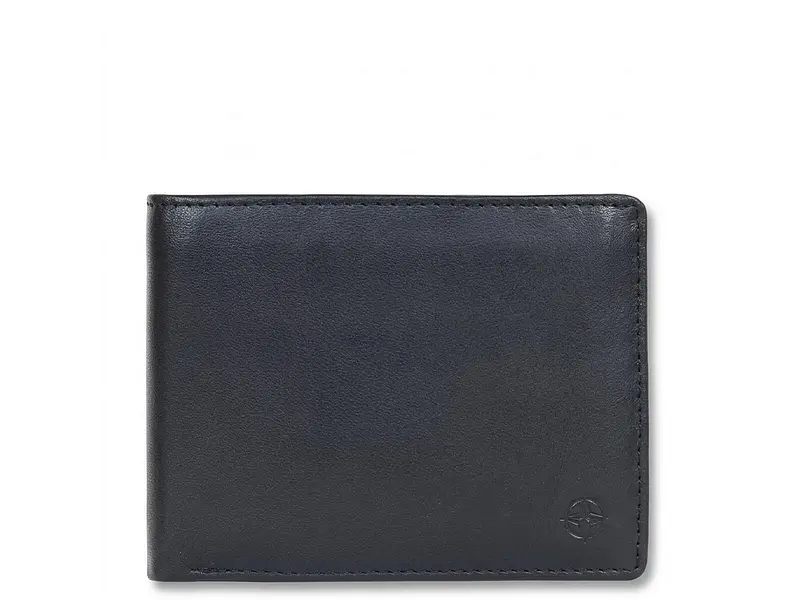Чоловічий портмоне з натуральної шкіри Cortina 5051 nero Чорне 12,5х9,5 см TONY PEROTTI acs0032352