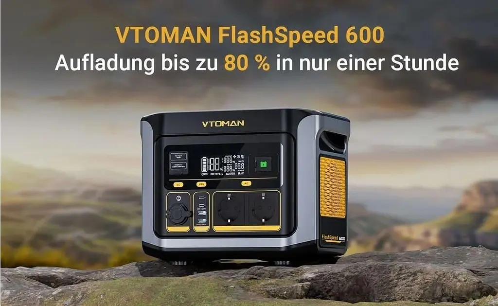 Зарядна станція Vtoman FlashSpeed 600 / 600 Вт / 499 Вт/ч / LiFePO4 (FlashSpeed 600) - фото 2