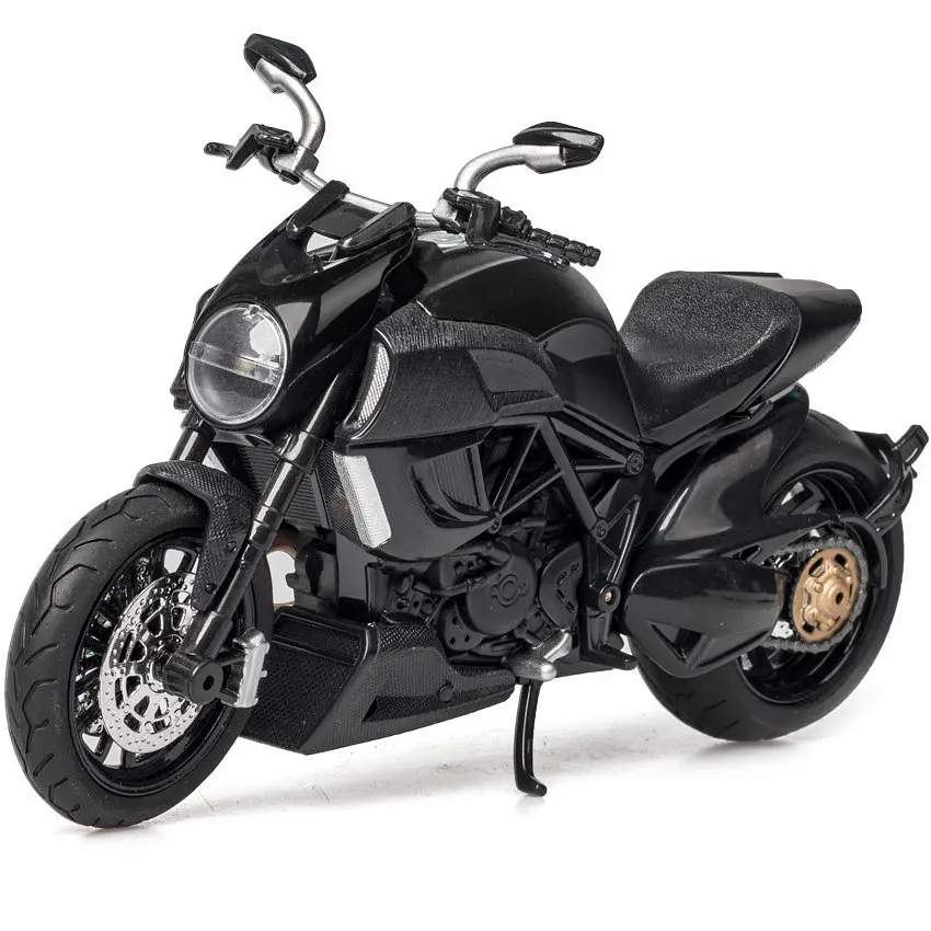 Колекційна масштабна модель мотоцикла TK Group Ducati Diavel Carbon зі світлом, звуком та амортизацією 1:12 - фото 3