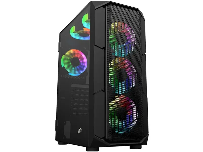 Корпус 1stPlayer XF-BK-4F7 Black