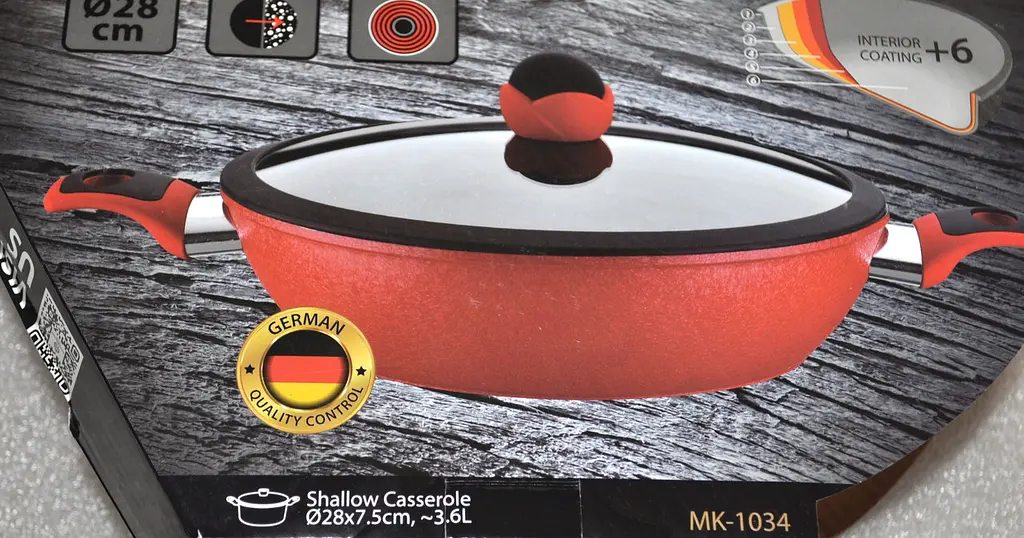 Сотейник Meisterklasse MK-1034 red marble 28см 3,6л - фото 10