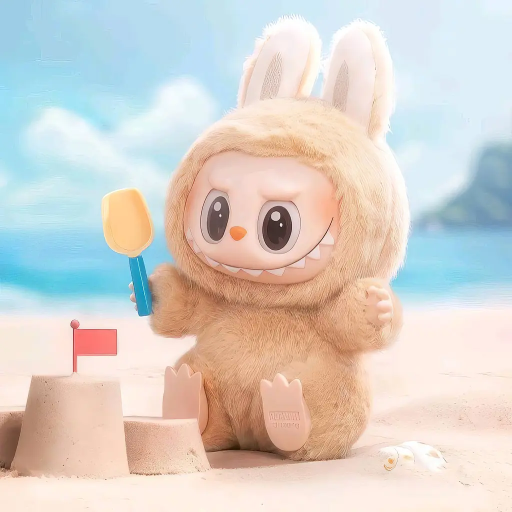Игрушка-сюрприз Labubu плюшевый брелок в костюме кролика, сидящий V2 Лабубу Случайный цвет - фото 6