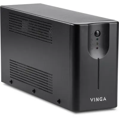 Пристрій безперебійного живлення Vinga LED 800VA metal case (VPE-800M) - фото 2