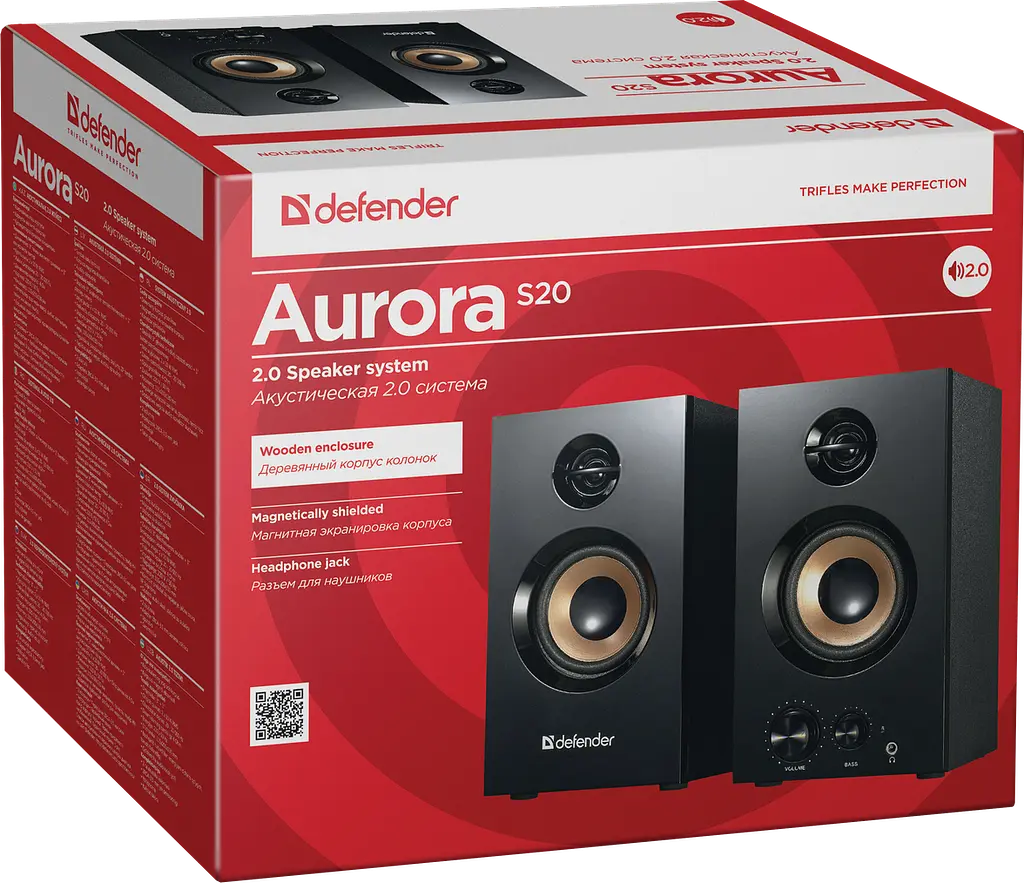 Акустика Defender 2.0 Aurora S20 20W (65419) (5905292) - фото 2