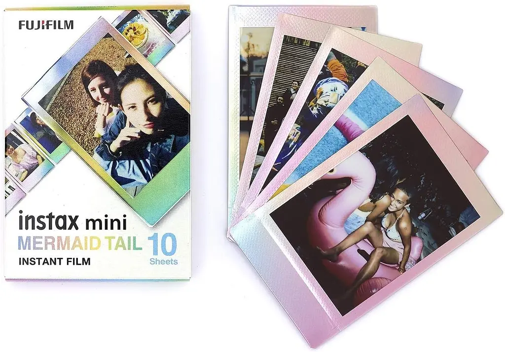 Фотопапір Fujifilm Instax Mini Deco Film Bundle 30шт. 3 картриджа по 10 аркушів Confetti Blue і Mermaid - фото 5