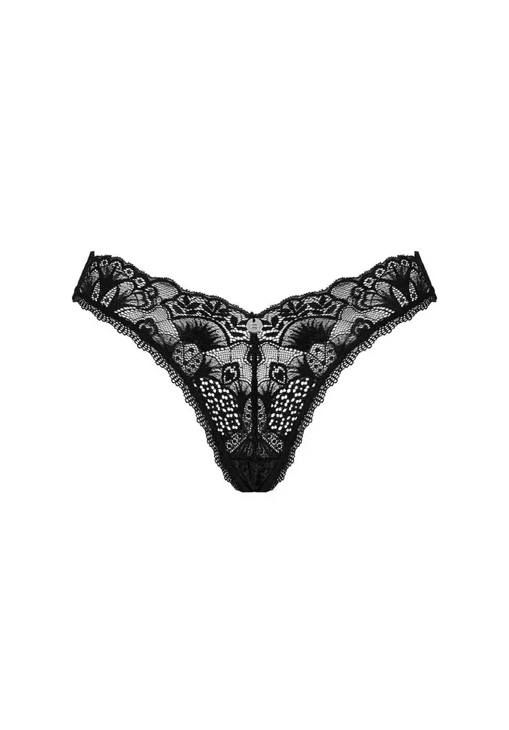 Трусики-стринги Obsessive Donna Dream XL/2XL черный - фото 7