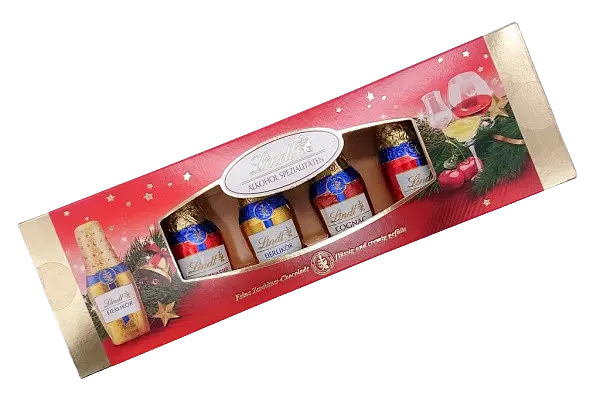 Шоколадні цукерки з лікером Lindt Alkohol Spezialitäten 131г - фото 4