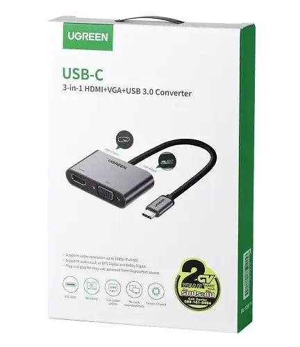 Хаб USB CM162 Black Ugreen teh0019592 - фото 4