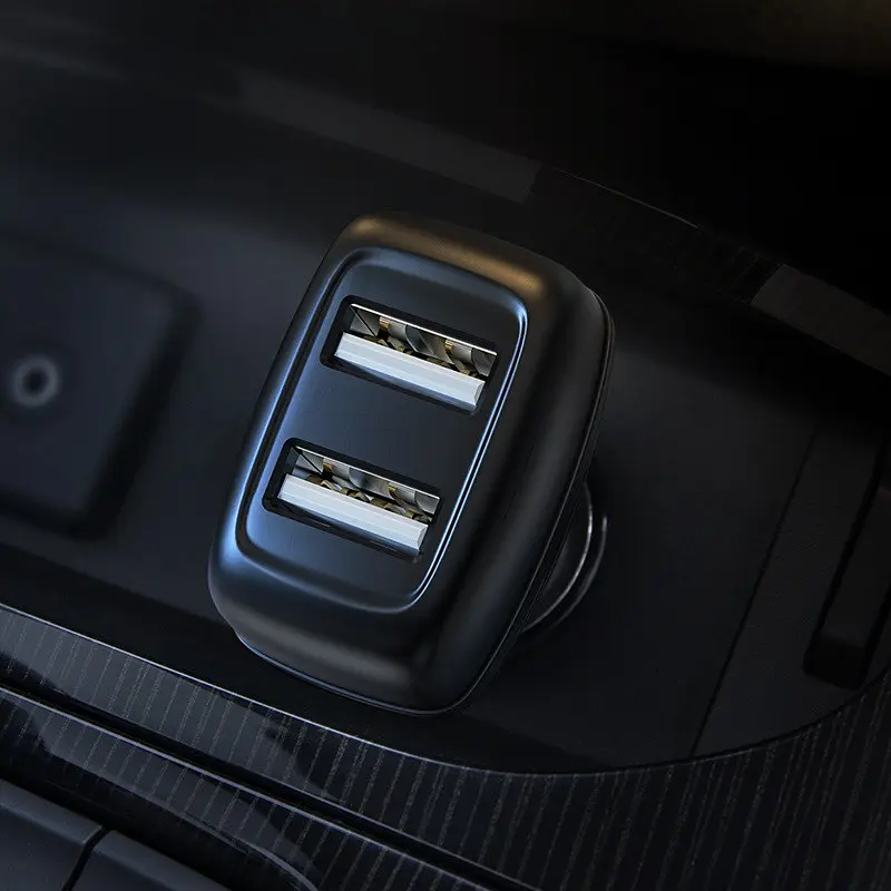 АЗП Hoco Z36 Leader 2.4A (2USB-A) + кабель USB to MicroUSB Чорний - фото 7