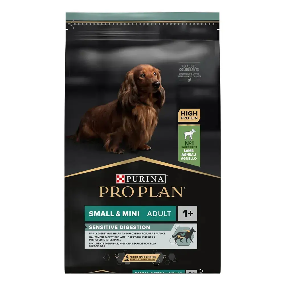 Сухий корм для дорослих собак малих порід Purina Pro Plan Adult Small & Mini Sensitive Digestion для чутливого травлення ягня 3 кг 12377367
