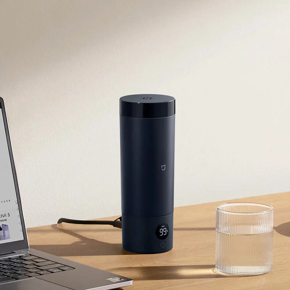 Електричний термос Xiaomi MiJia Portable Electric Cup 2 350ml (MJDRB02PL) White - фото 6