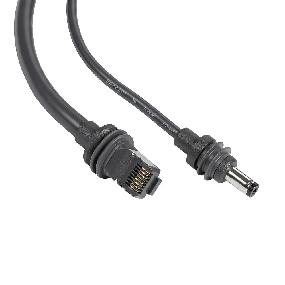 Кабель живлення та передачі даних 2 в 1 DC+Ethernet для Starlink Mini з перехідником Type-C 5м (73-01018) - фото 2