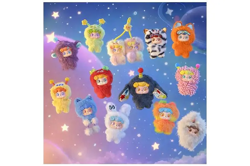 Колекційна м'яка іграшка з кільцем JO-2025044 POP TOP JOTOYS серії "Q.Kid" - КОСМО-ХВИЛИ (в дисп., в ас.) - фото 6
