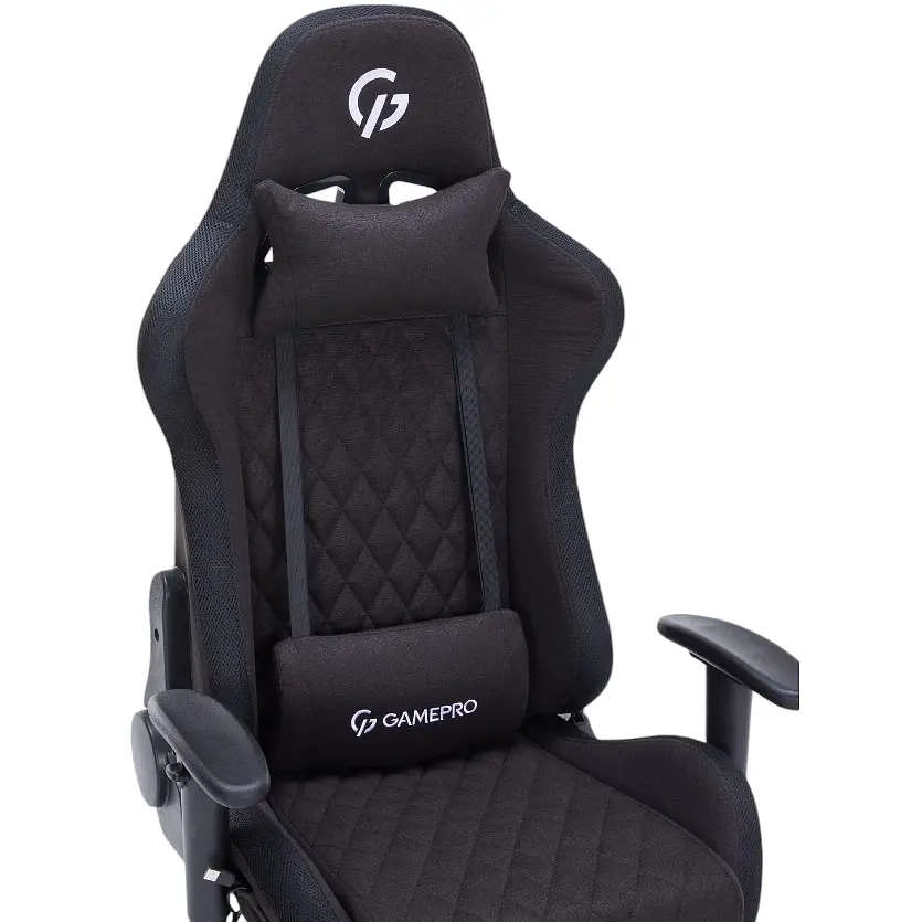 Игровое кресло GamePro RGB Size L Fabric Black (GC700FB) - фото 23