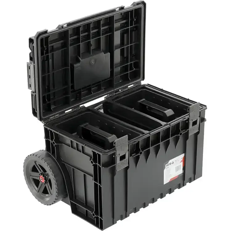 Ящик для інструментів Yato 52V S1 2 секції з органайзером на 2-х колесах 66x64.3x48.3 см (YT-09159) - фото 2