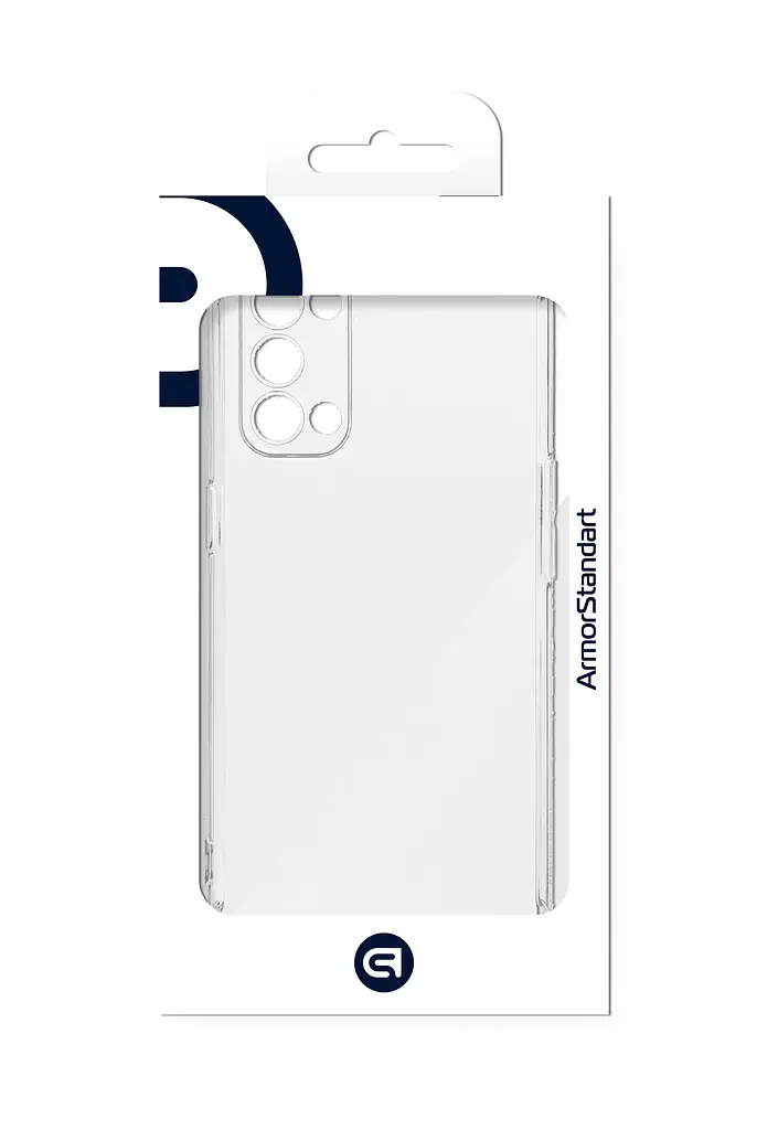 Прозрачный чехол для OPPO Reno 5 с защитой камеры и усиленными бортами, тонкий, силиконовый, бесцветный, ударопрочный, противоударный бампер с закрытой камерой, ArmorStandart (ARM58575) - фото 3