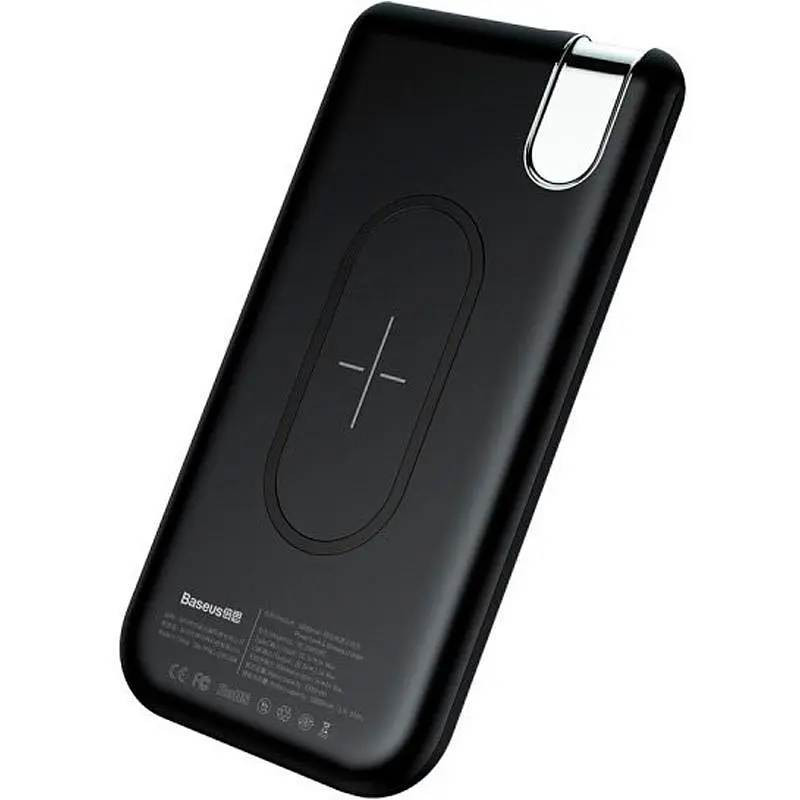 Портативна батарея Powerbank Baseus Thin Version Wireless Charger 10000 mAh PPALL-QY01 Black - фото 4