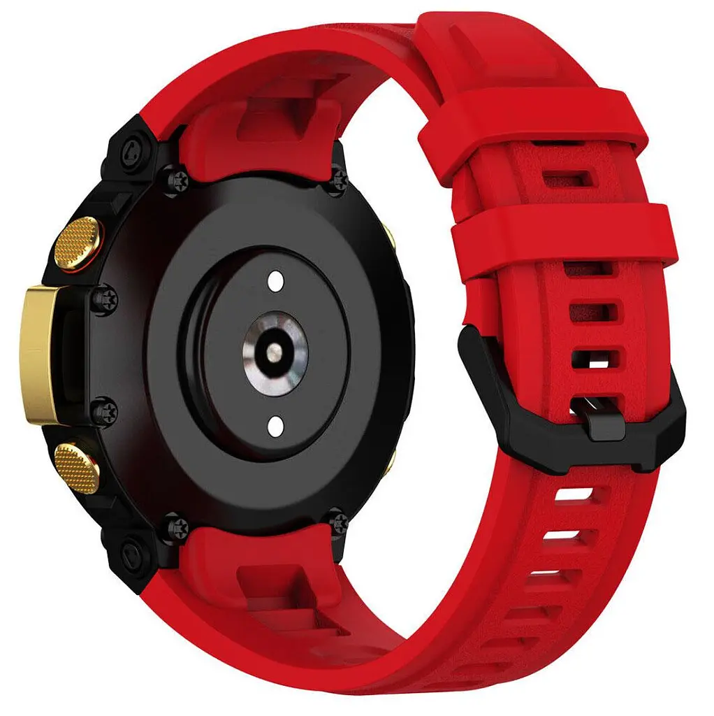 Силиконовый ремешок Primolux для смарт часов Xiaomi Amazfit T-Rex 2 (A2169/A2170) Red - фото 2