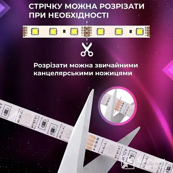Світлодіодна стрічка TV Light 5 метрів із пультом, мультиколор - фото 3