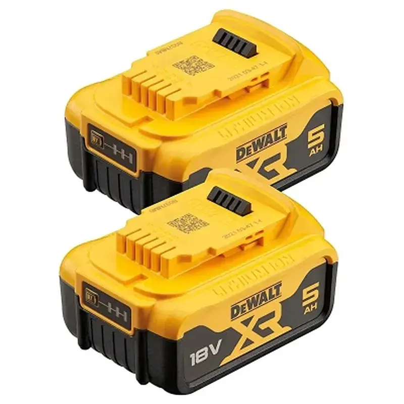 Акумулятор до електроінструменту DeWALT 18 В XR Li-lon 5Ah, 2 шт., 1.3 кг (DCB184P2)