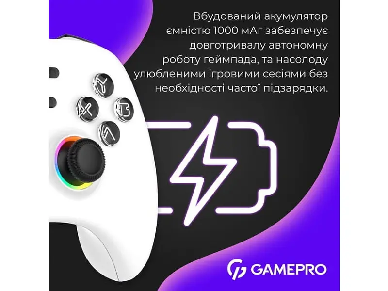 Геймпад GamePro GPX13W White - фото 9