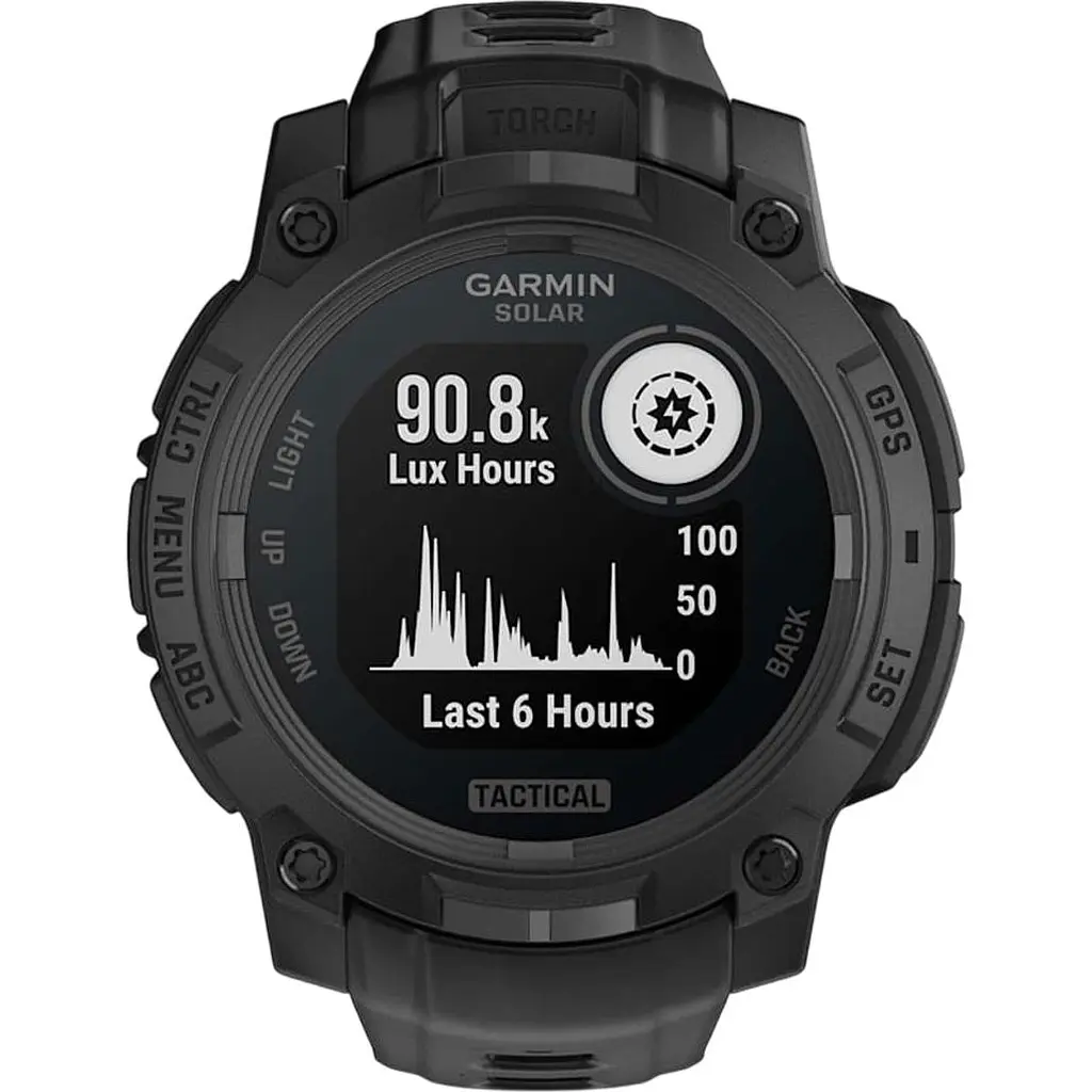 Смарт-годинник Garmin Instinct 3 Solar 45mm Tactical Edition Black with Black Band (010-02934-50) [137249] - фото 8