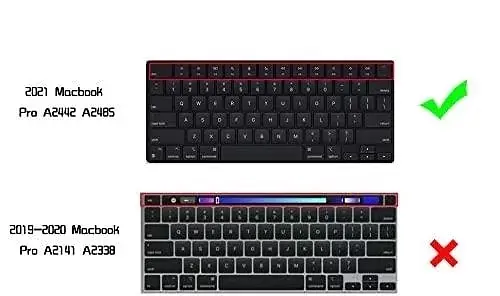 Накладка на клавіатуру DK для Apple MacBook Pro 14" 2021 - 2024 UK силікон чорний (013303) - фото 7
