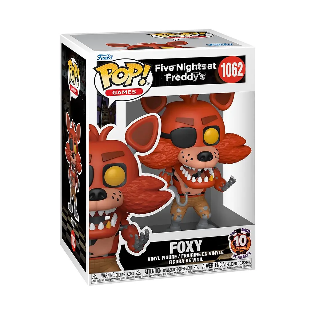 Фигурка Funko Pop Пять ночей с Фредди Фокси Five Nights at Freddy's Foxy 10 см FP FNAF F 1062 - фото 3
