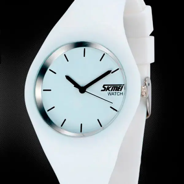 Годинник Skmei Rubber White 9068C - фото 2