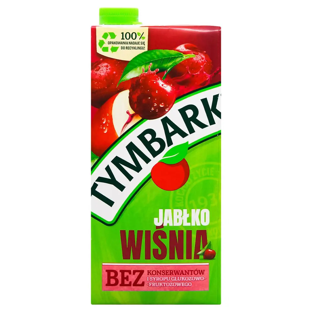 Напій соковмісний Tymbark Яблуко-Вишня 1 л - фото 3