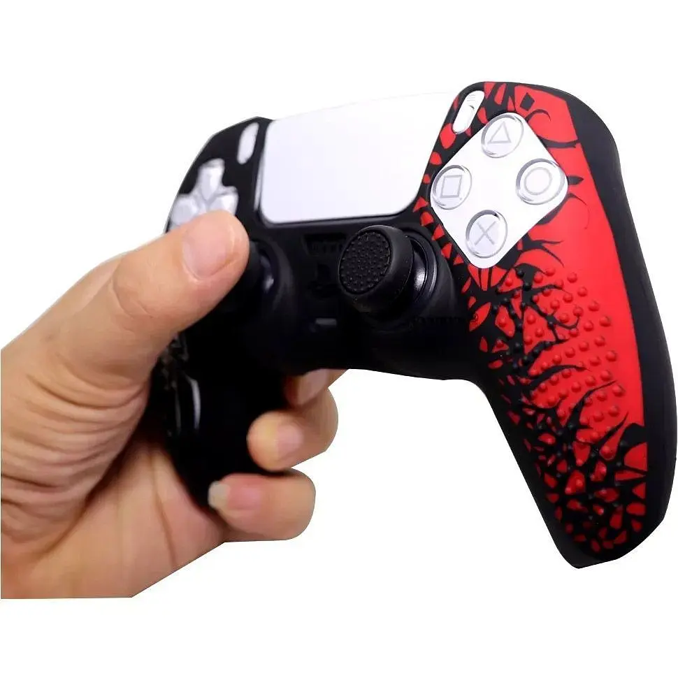 Чохол на геймпад Silicone Case для Sony DualSense Spider-Man + Touch Pad Sticker [118242] - фото 4