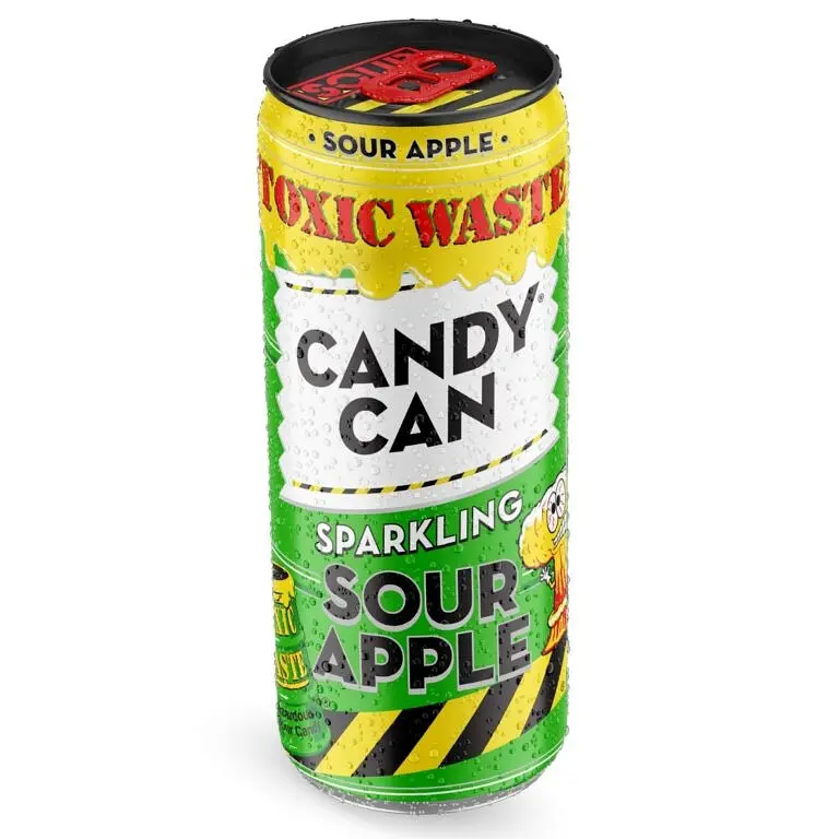 Напій газований Candy Can Toxic Waste Sour Apple зі смаком яблука 330 мл ж/б