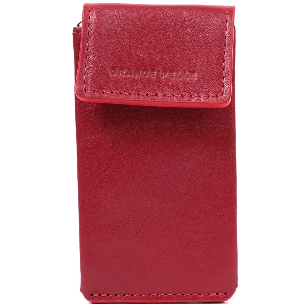 Яркая женская ключница футляр из натуральной кожи GRANDE PELLE 6.5х13х1 см acs0032258 - фото 10