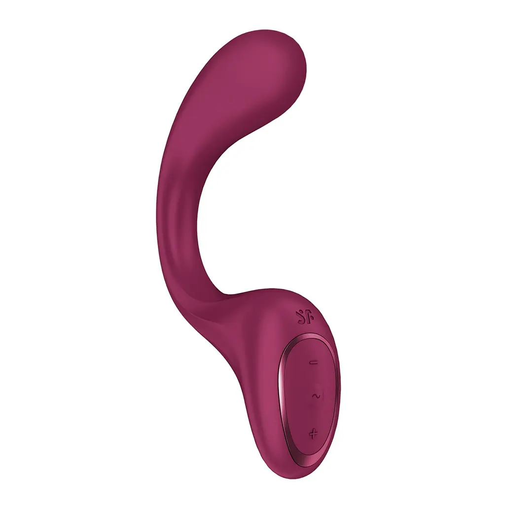 Вагінально-кліторальний вібратор Satisfyer G for Goddess 2 Wine Red, 2 мотори - фото 2
