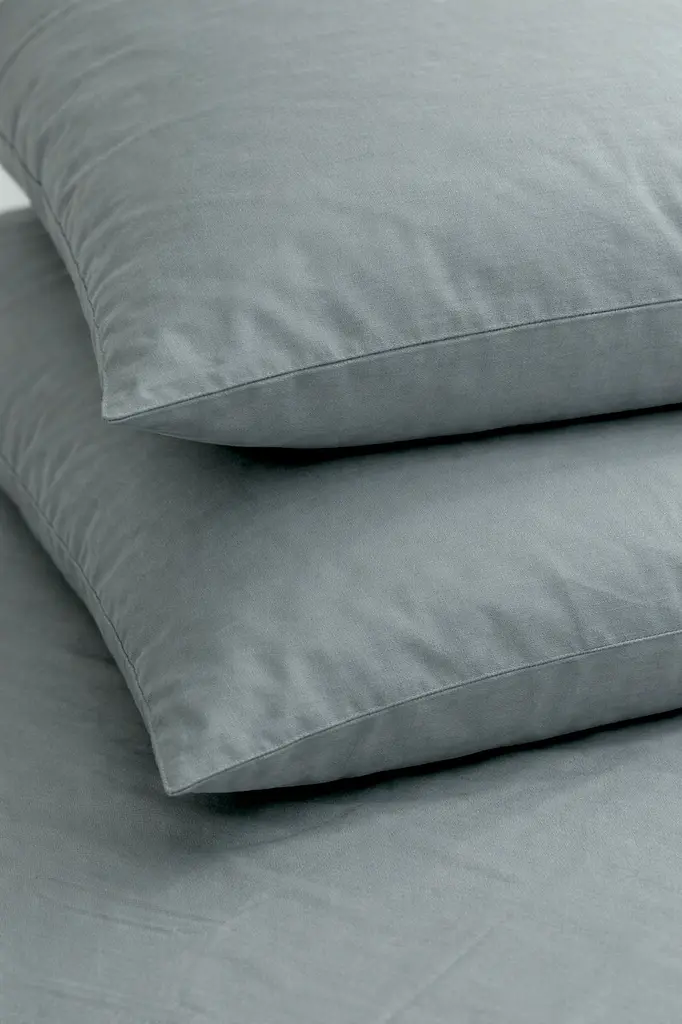 Комплект наволочок Ecotton 50х70 см із сатину 2 шт (арт. 17-4402 Natural Grey) сірий (24740) - фото 2