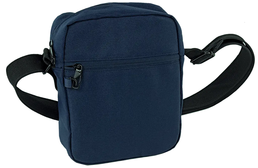 Чоловіча сумка через плече Антизлодій з Rfid захистом синя LS sum0028742 - фото 2