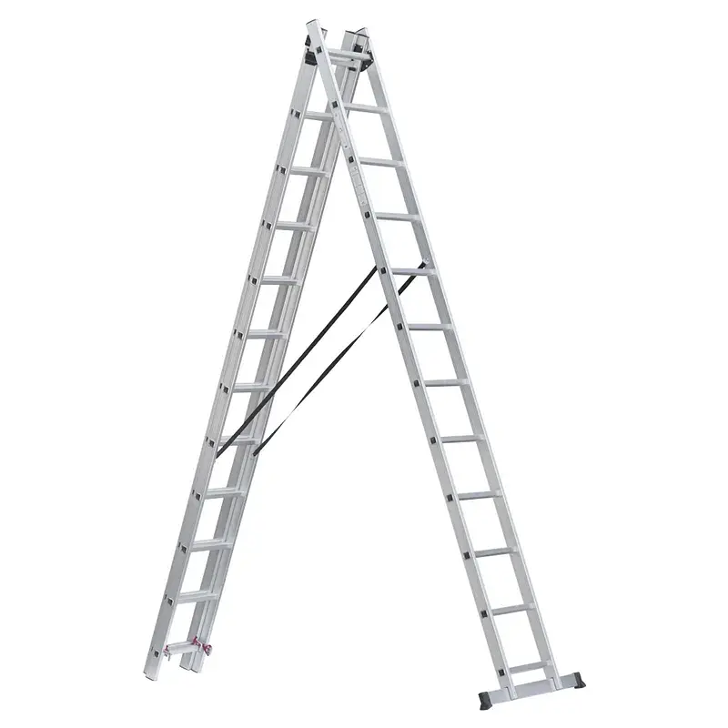 Драбина розкладна універсальна 3×12 сходинок 7.89м SIGMA (5032374) - фото 4