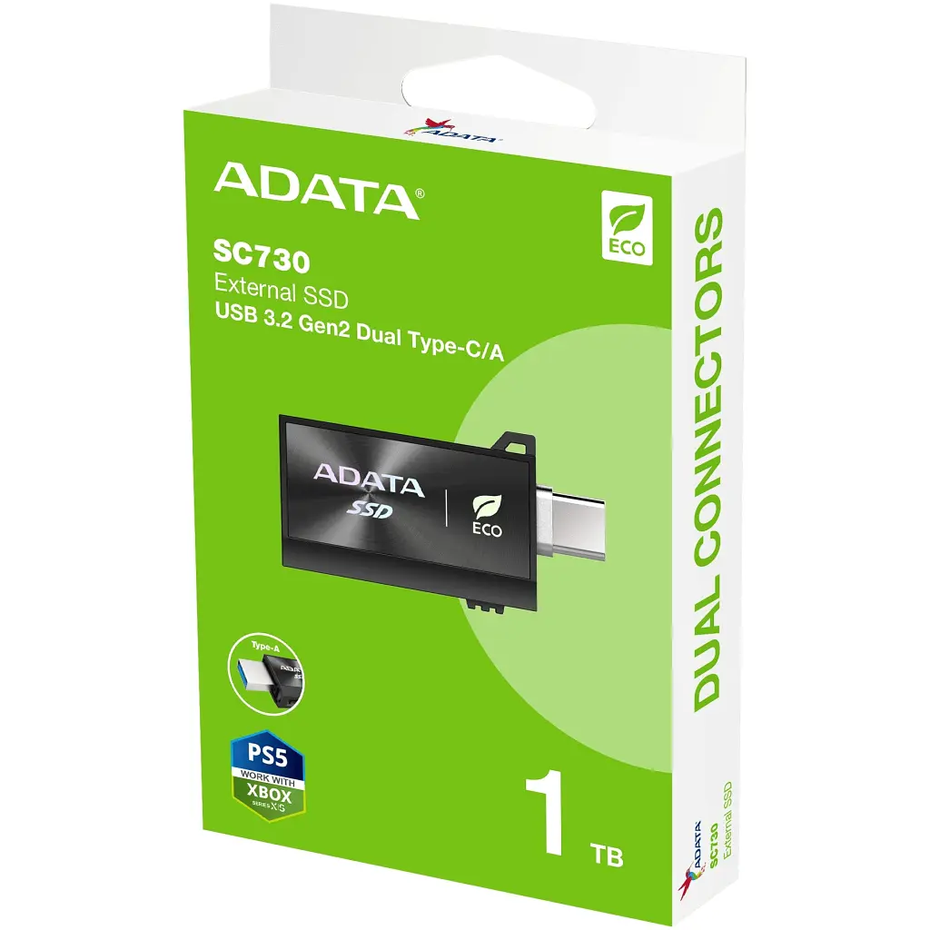 Накопичувач SSD USB 3.2 1TB SC730 ADATA (SC730-1T-CACTI) - фото 7