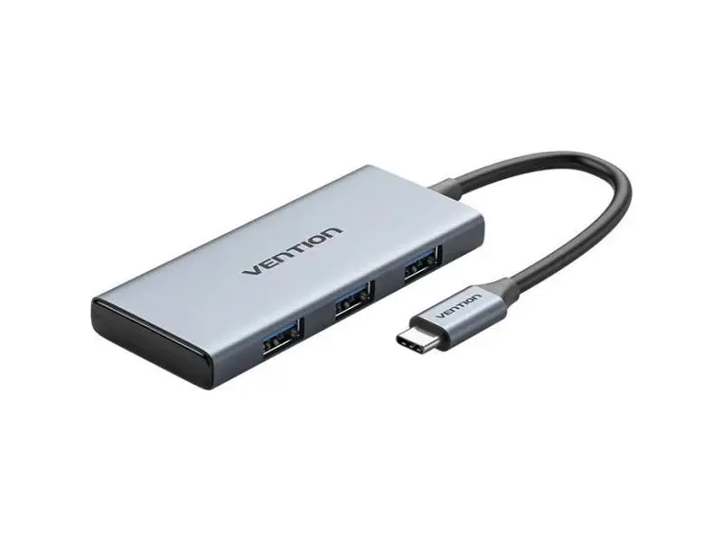 USB-хаб + картридер Vention 6-in-1 0.15м Silver (TOOHB)