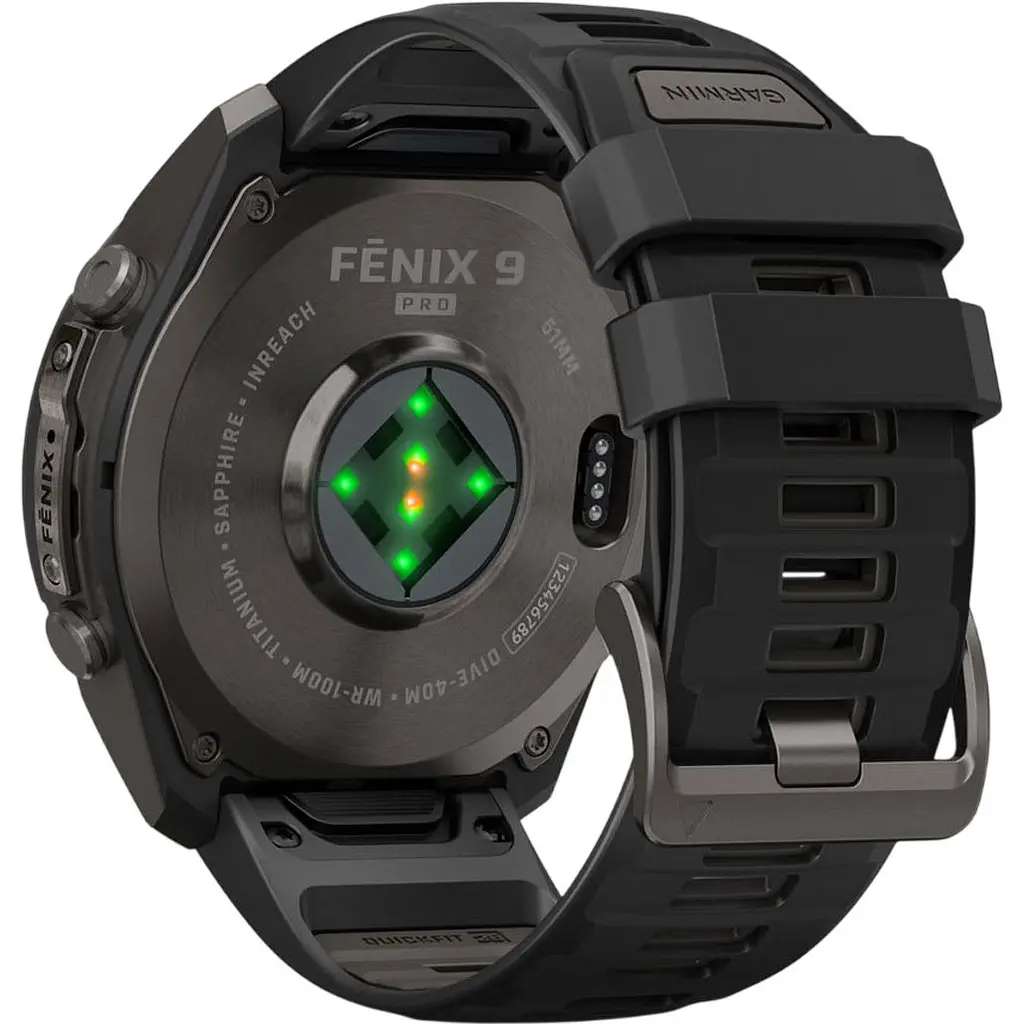 Смарт-годинник Garmin Fenix 9 Pro inReach 47mm Carbon Gray DLC Titanium w. Black/Pebble Gray Silicone Band (010-04336-10/11) [177387] - фото 3