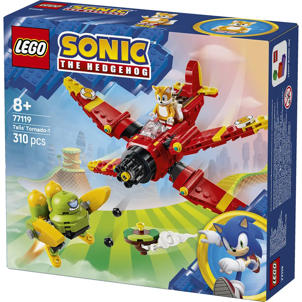 Конструктор LEGO Sonic Літак Тейлза Торнадо-1 310 ел. (77119) - фото 4