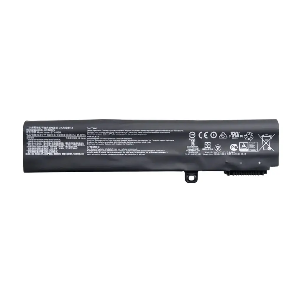 Акумулятор до ноутбука MSI BTY-M6H, 3834mAh (41.4Wh), 6cell, 10.8V, Li-ion (A71021)