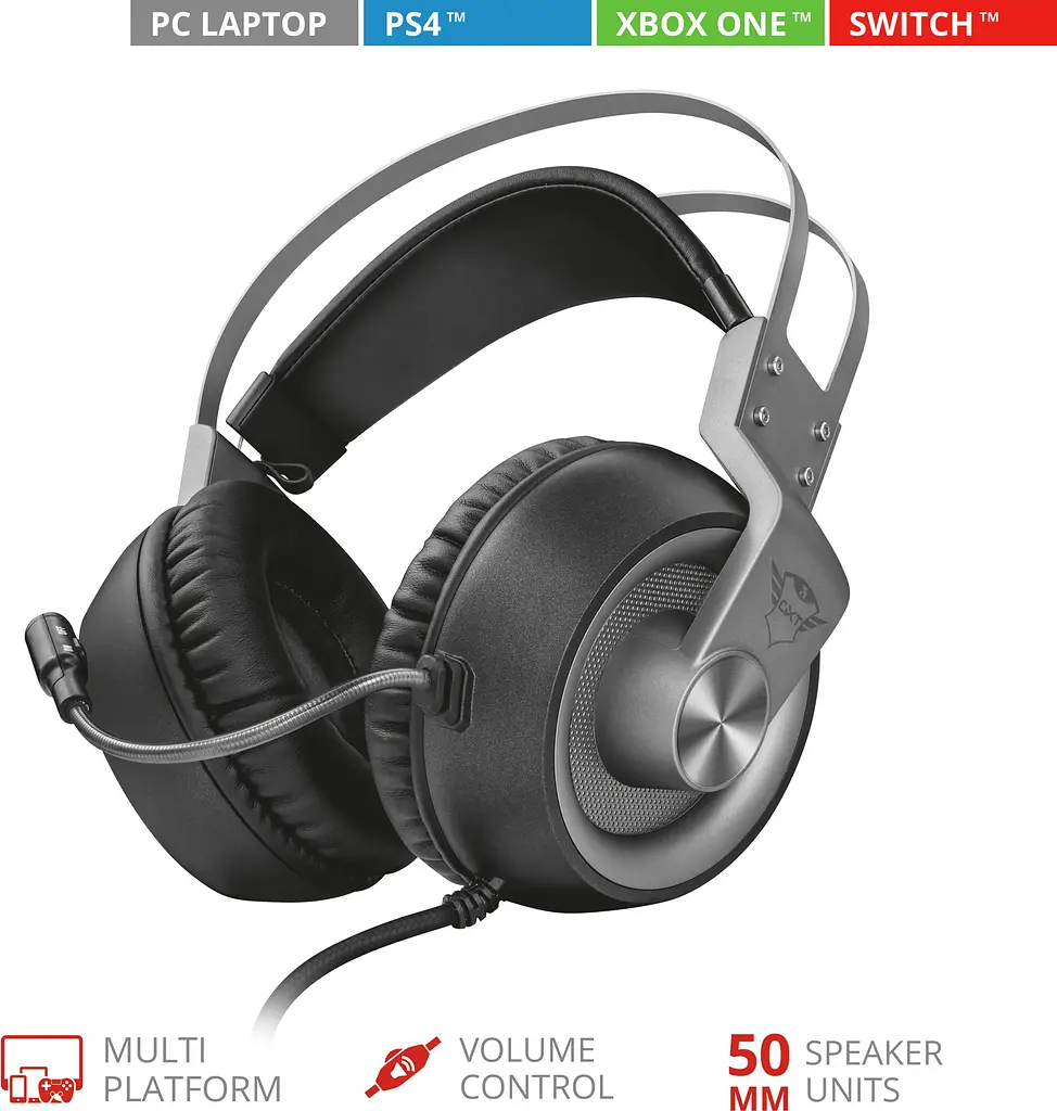 Гарнітура ігрова Trust GXT430 IRONN 3.5 мм Grey (23209_Trust) - фото 6