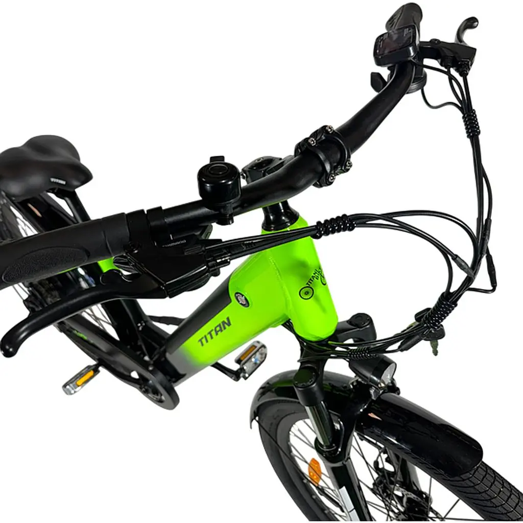 Электровелосипед E-Titan Volt 2024 Black/Green [27ETJA-004978] [130993] - фото 2