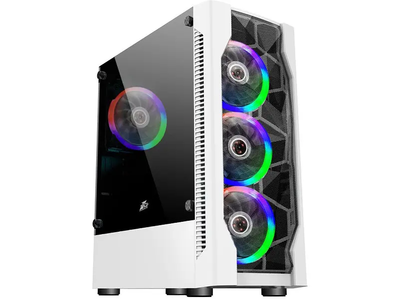 Корпус 1stPlayer D4-WH-4F1-W White