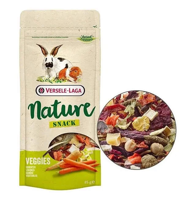 Ласощі для гризунів та кроликів Versele-Laga Nature Snack Veggies з овочами 85 г 614334