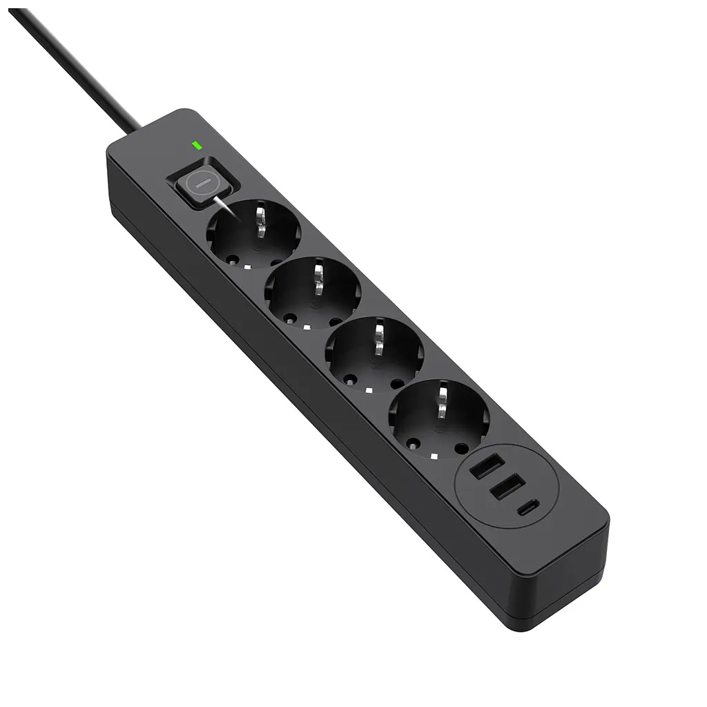 Мережевий фільтр живлення ColorWay CW-CHE435PDB, 4 розетки/3USB 5M (CW-CHE435PDB) - фото 4