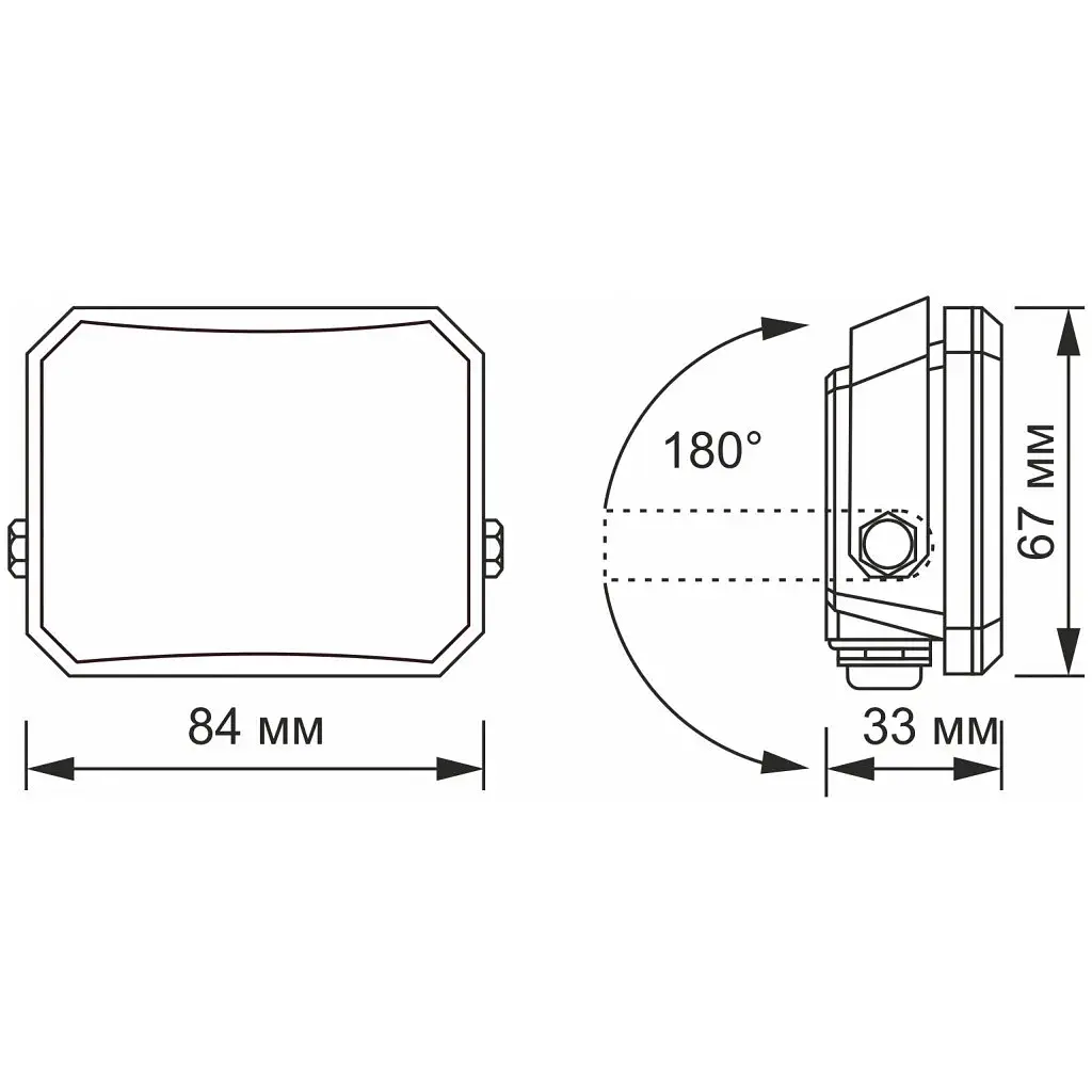 Прожектор Videx VLE-F3-0105B - фото 4